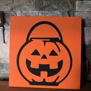 Vintage inspired pumpkin sign